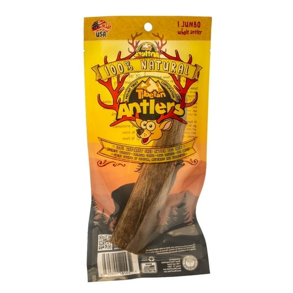 Tibetan Whole Antler Jumbo Pack, Elk Antler Dog Dental Chews, Natural and Healthy Dog Treats