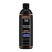 Bronze Tan Special DARK Blend Premium Spray Tan Solution For Spray Tanning Professionals - Coconut Scented Sunless Tanning Solution (250 ml / 8.45 FL OZ)