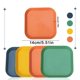 thumbnail image 2 of Cuenco de alimentación de 4 colores cuadrados,cuenco para comida para gatos,cuencos sin fatiga para comida húmeda y seca para gatitos y gatos de patas cortas, 2 of 7
