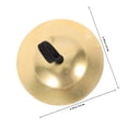 thumbnail image 2 of FUEENIRVA 2 Pairs Nylon Finger Cymbals for Dancers Entertainment Golden, 2 of 6