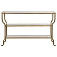thumbnail image 3 of Allora Contemporary Glass Accent Console Table in Gold, 3 of 5