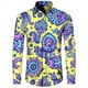thumbnail image 1 of Camisas estampadas vintage para hombre, camisas casuales personalizadas de manga larga para la calle, ropa de temporada de moda para hombre, top de primavera y otoño, 1 of 6