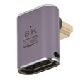 thumbnail image 3 of Adaptador, Aleació de aluminio Alta Velocidad 48Gbps HD Interfaz Multimedia 2.1 Adaptador Ángulo Recto Recto Monitor Monitor para la ComputeraTora Portátil, 3 of 7
