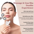 thumbnail image 2 of Set de rodillos Gua Sha and Face Leiwo de acero inoxidable para mujer, 2 of 7