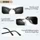 thumbnail image 5 of Gafas de sol Joopin, semisin montura, negras, plegables, polarizadas, UV400, 5 of 6