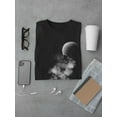thumbnail image 3 of Astronaut On The Moon. Men T-Shirt, Male Large, 3 of 4