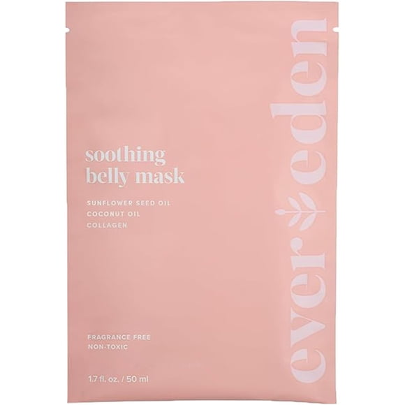 Evereden Soothing Belly Mask - 1 Belly Mask for Pregnant Women 2nd & 3rd Trimester - Hydrating, Nourishing, & Soothing Pregnancy Skin Care Belly Masks