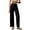 Black #022, variant on Mohiass Womens Stretch Twill Pants Casual High Waisted Wide Leg Cropped Pants Straight Leg Ankle Chino Pant with Patch Pockets Black S