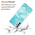 thumbnail image 4 of Allytech Compatible with Samsung Galaxy A13 4G Case, Marble Design Series Case for Women Boys Girls Soft Slim TPU Shockproof Cover for Samsung Galaxy A13 4G, Green Marble, 4 of 6
