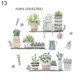 thumbnail image 2 of Gwong Decoración hogareña 2 hojas / set tropical planta hoja bonsai autoadhesivo mural etiqueta de la pared sala de estar calcomanía Gwong 21050359, 2 of 7