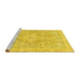 thumbnail image 2 of Ahgly Company Machine Washable Indoor Rectangle Abstract Yellow Modern Area Rugs, 8' x 12', 2 of 4