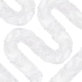 thumbnail image 2 of 60 Ft Christmas Tinsel Garland White Thick Tinsel Garland Xmas Tree Decorations Metallic Tinsel Twist Garland for Christmas, Birthday, Party Decor Indoor Outdoor Party Supplies, 2 of 10
