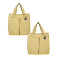 thumbnail image 1 of Oleegame 2PC Bathtub Drain Stopper Spring And Summer Canvas Solid Color Stitching Handbag Student Lunch Box Bag Bento Handbag Multi Pocket Practical Canvas Bag Yellow, 1 of 9