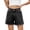 Black, variant on Women's Denim Jean Shorts High Waisted Jorts Casual Wide Leg Loose Fit Summer Style Jeans with Pockets