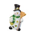 thumbnail image 1 of Figuras de muñecos de nieve con luces LED, decoraciones para la mesa navideña, adornos navideños Estilo A verde, 1 of 9