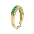 thumbnail image 4 of JewelersClub Emerald Ring Birthstone Jewelry – 1.00 Carat Emerald 14K Gold Plated Silver Ring Jewelry – Gemstone Rings with Hypoallergenic 14K Gold Plated Silver Band, 4 of 4