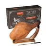 Upper Cut Whole Serrano Ham Leg in Box, 15.4lb with Wooden Stand and Carving Knife