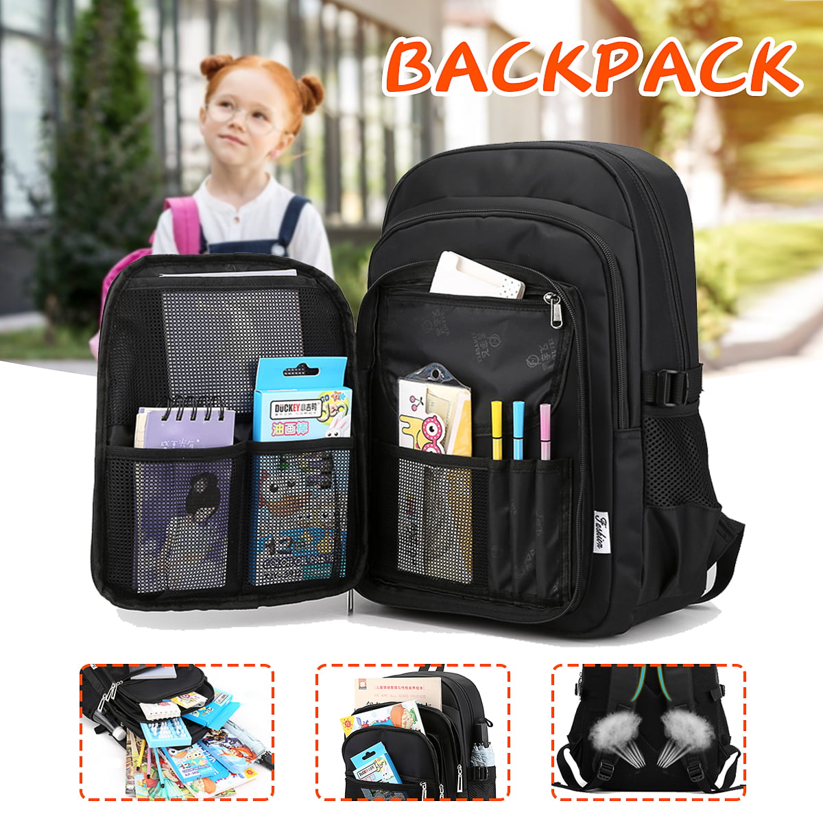 Ballet Shoes Laptop Backpack Basic Casual Bag Bookbag for Picnic Travel Hiking Business Office