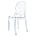 thumbnail image 2 of Pemberly Row Contemporary Kids Chair in Transparent Clear, 2 of 30