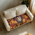 thumbnail image 2 of ZUXONGSY Fall Maple Leaf Sofa Cushion Cover Cat Couch Cushion Protector Covers Soft Sofa Cushion Dust Cover Thanksgiving Sofa Cushion Slipcover 2 Seater Loveseat Cushion Cover, 2 of 5