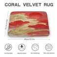thumbnail image 2 of Red and Gold Mountain Bathroom Mat - Non-Slip, Soft and Stylish, 16" x 24", 2 of 8