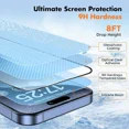 thumbnail image 4 of 9D Black Border Tempered Glass Protector for IPhone 14 15 16 17ProMax 6 7 8 Plus XS 15Pro 16E 11 12 13Mini Anti-scratch Film, 4 of 6