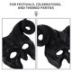 thumbnail image 3 of ColoMX 2 máscaras de cuerno de buey: máscara de media cara de animal para Halloween y carnaval. Cómodo accesorio de cosplay para festivales., 3 of 8
