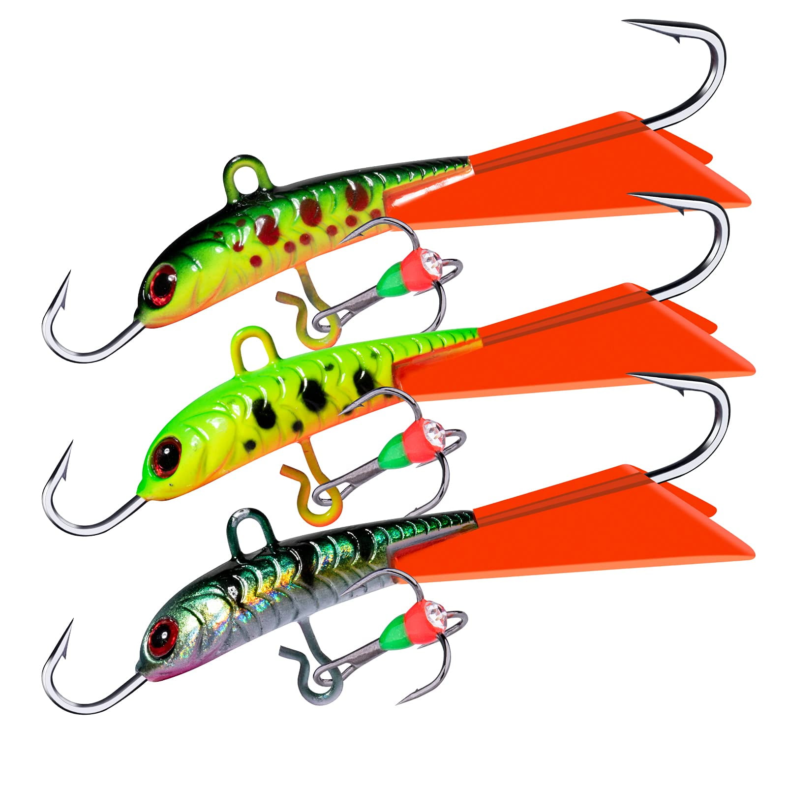 Goture Micro Ice Fishing Jigs Set Ice Fishing Hooks Gear Ice Fishing