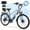Blue, variant on ESKUTE C200D 70-Mile Electric Bike for Adults, 840Wh Removable Battery, 1300W Peak Motor, Up to 28MPH, 26" Tires, 7-Speed Step-Over E-Bike, Purple with Phonebag & Lock, UL2849
