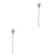 thumbnail image 3 of Wosthever Ramo de flores artificiales de bajo mantenimiento y ramo de boda de flores artificiales para interiores o exteriores blanco morado 37cm * 7cm 2Conjunto, 3 of 6