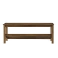 thumbnail image 6 of Walker Edison Rustic Farmhouse 48” Entry Bench, Rustic Oak, 6 of 10