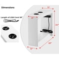 thumbnail image 4 of End Table with Charging Station for Living Room, USB Ports & Outlets, Narrow Side Table, Chair Side Table Nightstand, Bedside Table, Slim Sofa End Table for Small Spaces, 4 of 9