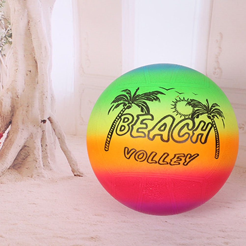 Rainbow Beach Balls Random Delivery Rainbow Beach Balls Inflatable Beach Ball For Kids Indoor Outdoor Soft Touch Volleyball For Swimming Pool Garden Walmart