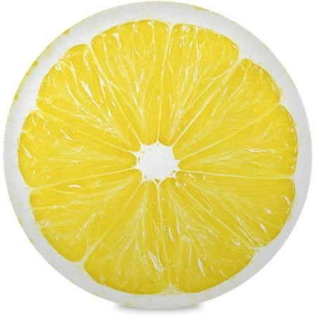 

Coolnut Yellow Slice Lemon Round Placemats Durable Non-Slip Table Mat Heat and Stain Resistant Placemat for Kitchen Table Decoration Outdoor BBQ Activities(1PCS)