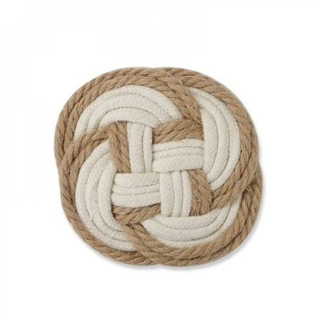 

Praeter 1Pc Woven Cotton Thread Jute Table Mat Dining Table Placemats Round Insulation Pads Cup Coaster M1