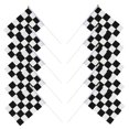 FONDOTIN 10 Pcs Checkered Racing Flags, Black and White Race Signal ...