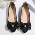 thumbnail image 5 of oqasdz Womens Casual Shoes Slip On Low Heel Pointed Toe Ballet Shoes with Bow Design Comfort Wedding Solid Color Trendy Dressy Shoes Summer Outdoor, 5 of 7