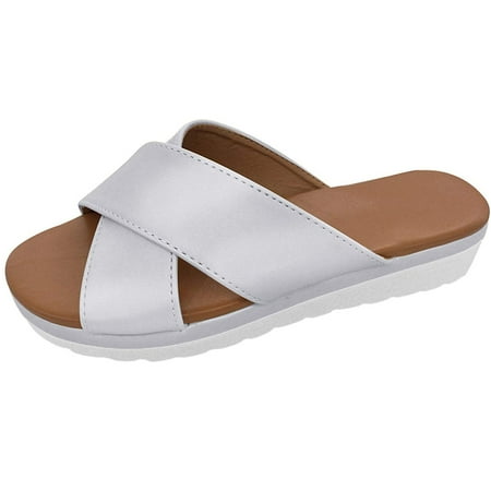 

gakvov Sandals For Women Dressy Comfy Platform Casual Shoes Summer Beach Travel Slipper Flip Flops Slides
