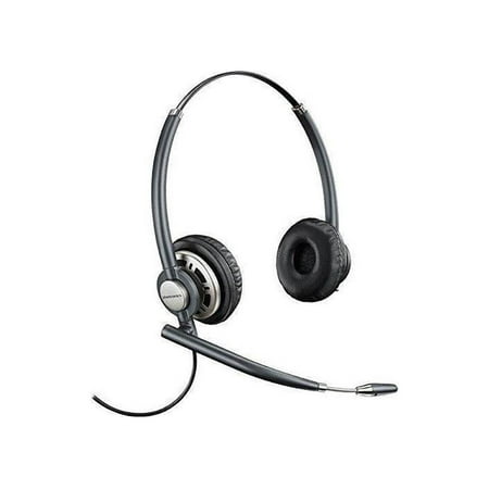 UPC: 0017229147157 | Plantronics HW720 Binaural Headset – Stereo – Wired – Over-the-head – Binaural – Circumaural – Noise Cancelling Microphone – Black