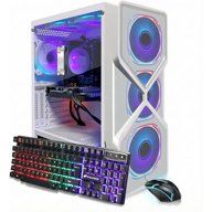 STGAubron Gaming Desktop PC, AMD Ryzen 5 5500 up to 4.2GHz, 16G DDR4, 1TB SSD, GeForce RTX 3050 6G, WiFi 6, BT 5.0, RGB Fan x6, Windows 11 Home