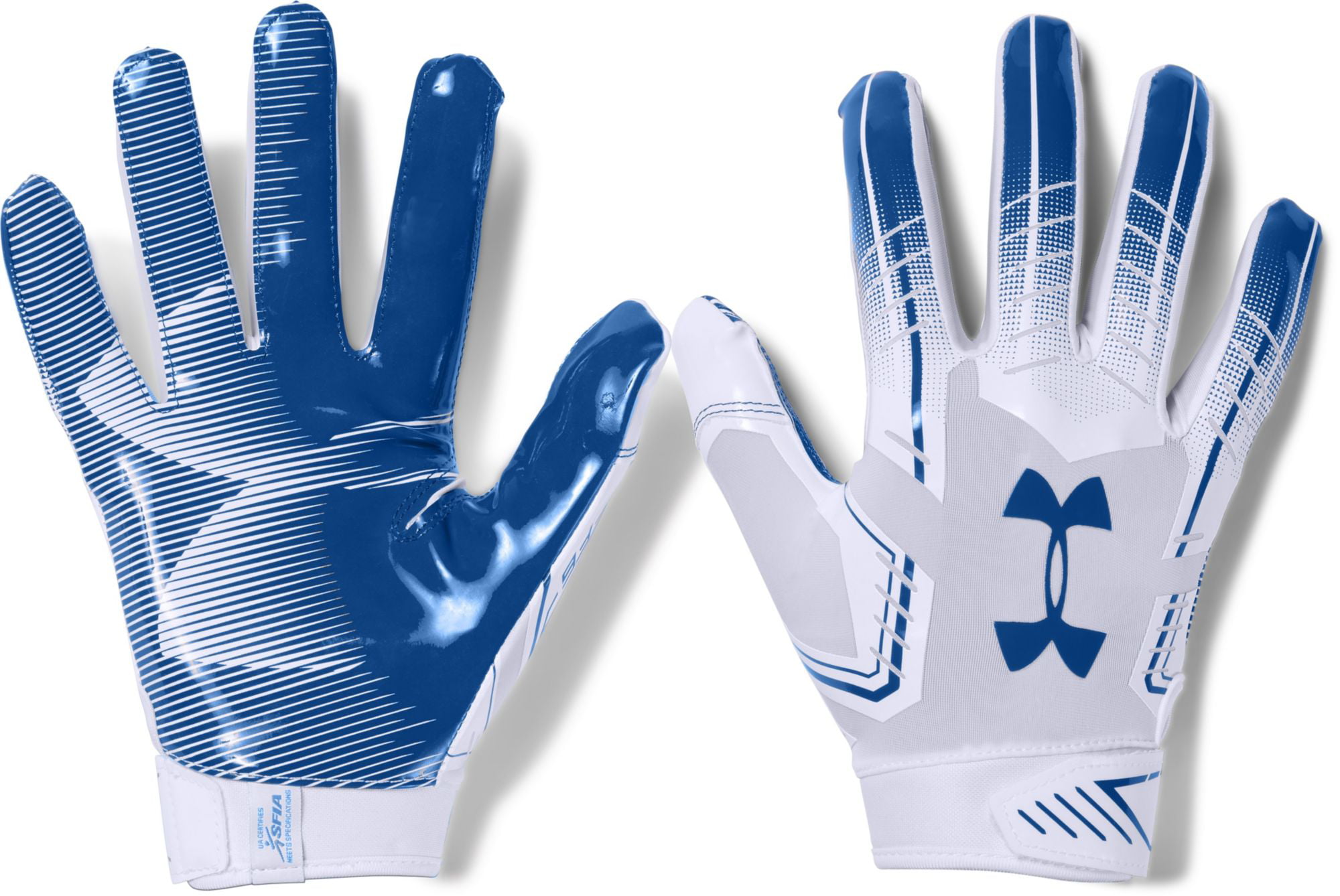 Under Armour Boys UA 2018 F6 Youth Football Receivers Gloves Running Back Gloves 