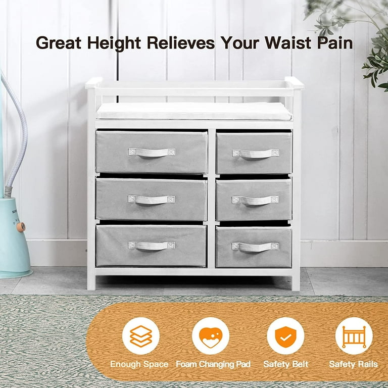 Changing table 2025 storage bins