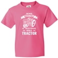 thumbnail image 3 of Inktastic Tractor Woman Youth T-Shirt, 3 of 5