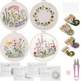 thumbnail image 2 of Hands DIY Embroidery Starter Kit Hand-made Cross Stitch Kit with Pattern and Instructions Full Range of Embroidery Kits Embroidery Hoops DIY Embroidery Crafts for Adults Beginner, 2 of 10