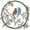 A, variant on Metal Wall Art Bird On Tree Branch Bird Art For Living Room Garden Bedroom Home Wall Housewarming Party Glass Garland for Chandelier Transparent Thread for Hostess Cupcakes Ornament Candelabra