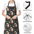 thumbnail image 6 of Lsque Cute Alpaca Waterproof Apron Chef Aprons for Men Heavy Duty Chemical Work Apron Extra Long Grilling Aprons with Adjustable Bib Apron, 6 of 9