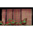 thumbnail image 2 of The Ribbon People Red and Gold Tartan Plaid Craft Ribbon 2" x 132 Yards, 2 of 2