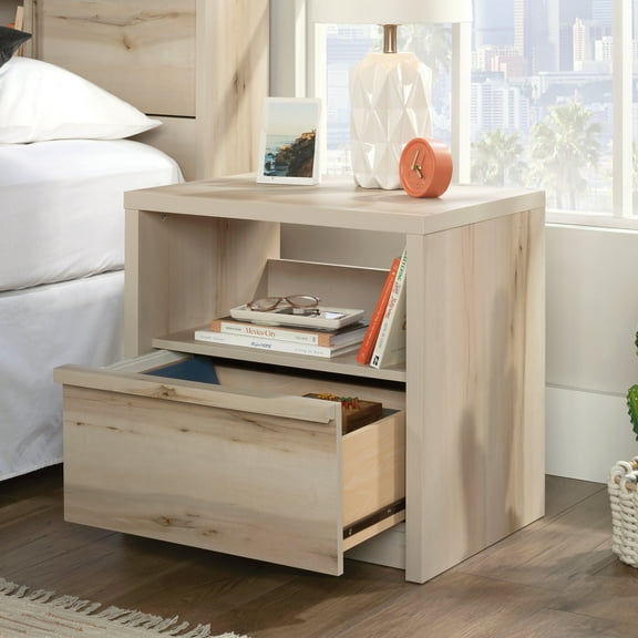 Sauder Harvey Park 1-Drawer Nightstand, Pacific Maple Finish