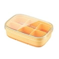 thumbnail image 1 of Matsuzay Molde de bandeja de cubitos de hielo de silicona, accesorios para el hogar, tamaño pequeño, Multi-rejilla, DIY, molde de Organizadores de utensilios de cocina Amarillo, 1 of 6