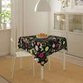 thumbnail image 6 of Square Tablecloth 54x54 Inch, Colorful Boho Floral Polyester Table Cloth for Parties Decorative Waterproof Farmhouse Oil-Proof Fabric Farmhouse Table Covers for Kitchen Dinning Indoor Room, 6 of 6